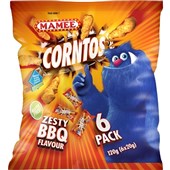 MAMEE CORNTOS ZESTY BBQ MULTIPACK 6 X 20G