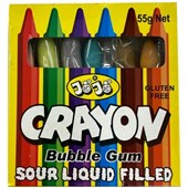 JOJO CRAYON BUBBLE GUM 55G X 12
