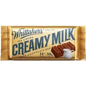 WHITTAKERS BAR CREAMY MILK 50G X 50