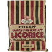 LICORICE LOVERS RASPBERRY 300G X 12