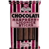 LICORICE LOVERS RASPBERRY COATED 200G X 12