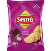 SMITHS CRINKLE SALT  VINEGAR 170G X 12