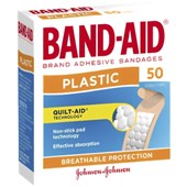 BANDAID BRAND PLASTIC STRIPS 50S X 6