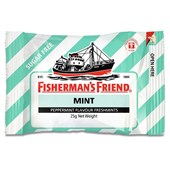 FISHERMANS FRIEND PEPPERMINT SUGAR FREE 25G X12