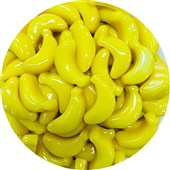 JUICY JELLY PEELED GUMMY BANANA 1KG X 6