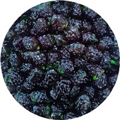JUICY JELLY PEELED GUMMY GRAPE 1KG X 6