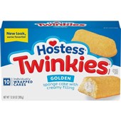 HOSTESS TWINKIES GOLDEN SPONGE CAKES 385G X 10