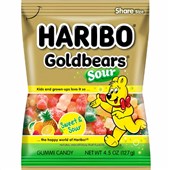 HARIBO SOUR GOLD BEARS 127G X 12