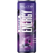 ELITE SUPER ENERGY GRAPE SODA 355ML X 12