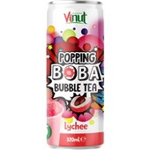 POPPING BOBBA BUBBLE TEA LYCHEE 320ML X 24