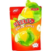 JUICY JELLY PEELED GREEN APPLE 120G X 12