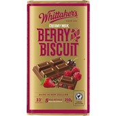 WHITTAKERS BLOCK BERRY  BISCUIT 250G X 12