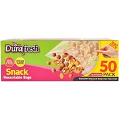 SNACK RESEALABLE BAGS 50PK